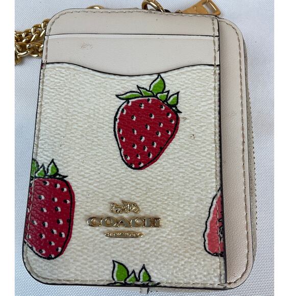 Coach Women's Zip Around Wallet/Coin Purse, Cream - about 4 x 3 x 1 inches - Picture 6 of 6